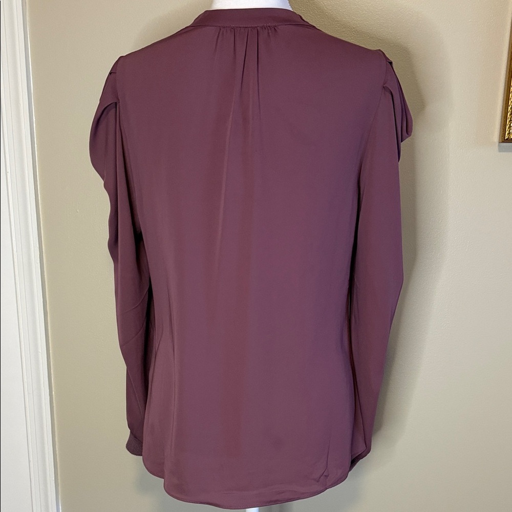 Current Air XS Elegant‎ Plum Twist-Front Blouse NWT - Picture 5 of 8